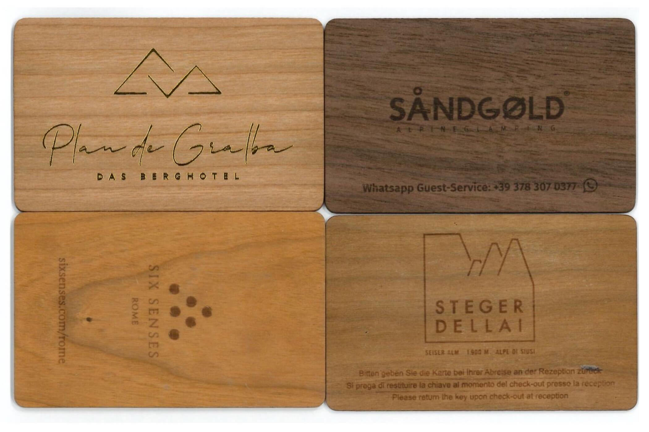 RFID Mifare tessera in legno