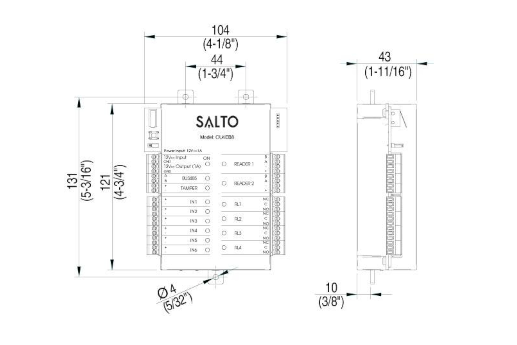 Salto elettronica misure