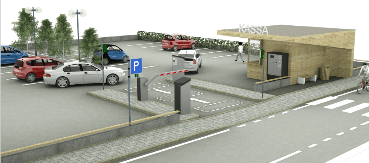 Konfiguration Parkplatzverwaltung einspurig