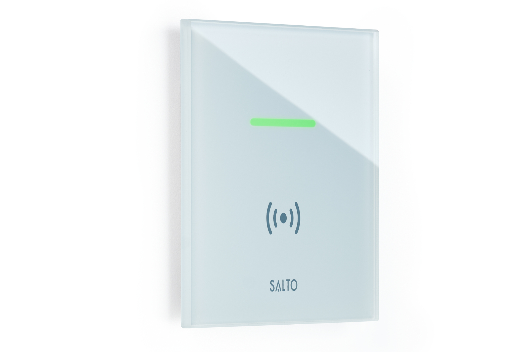 Salto lettore a muro XS in vetro