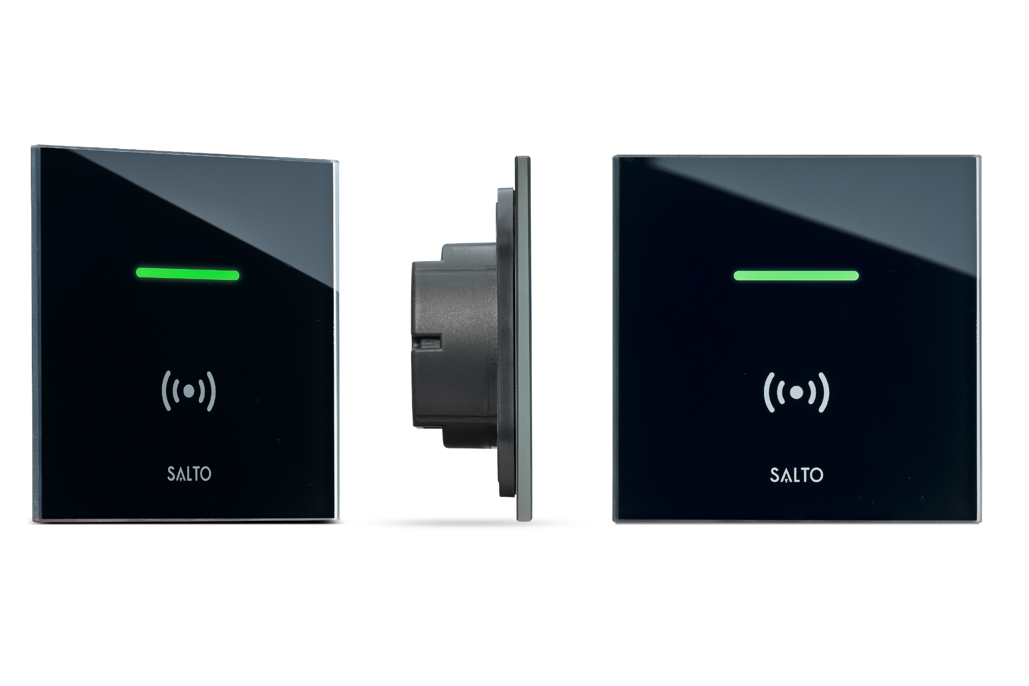 Salto lettore a muro XS in vetro