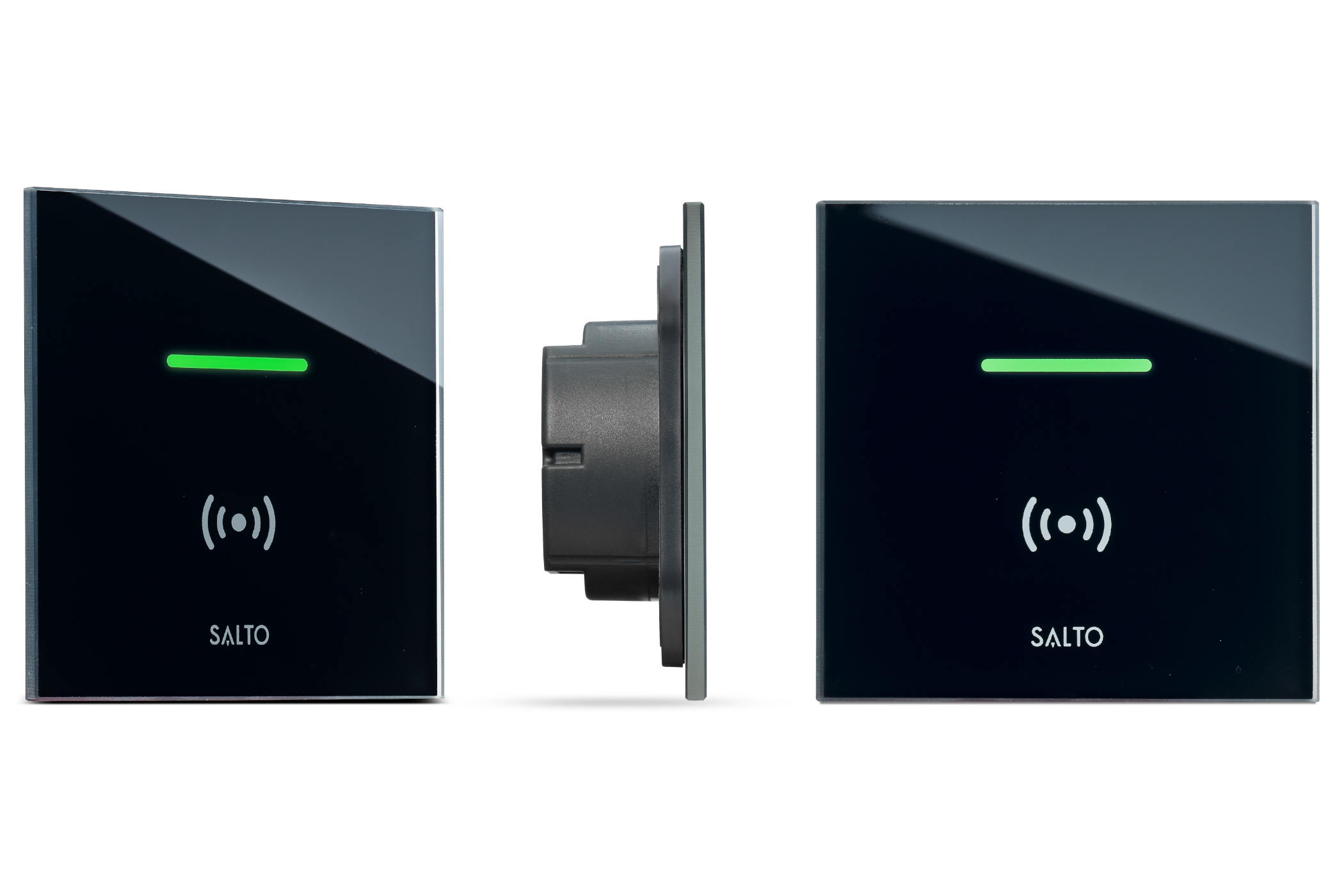 Salto lettore a muro XS in vetro