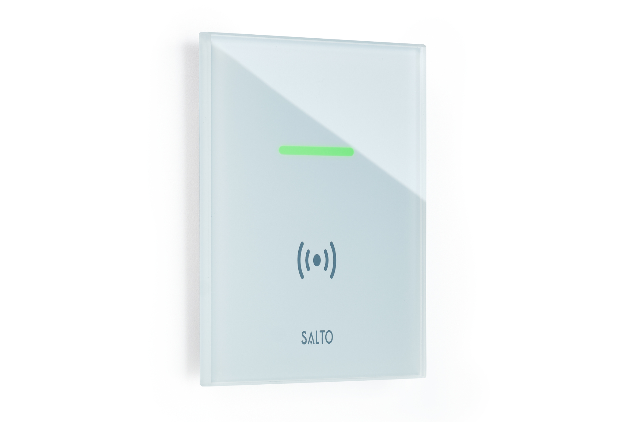 Salto lettore a muro XS in vetro