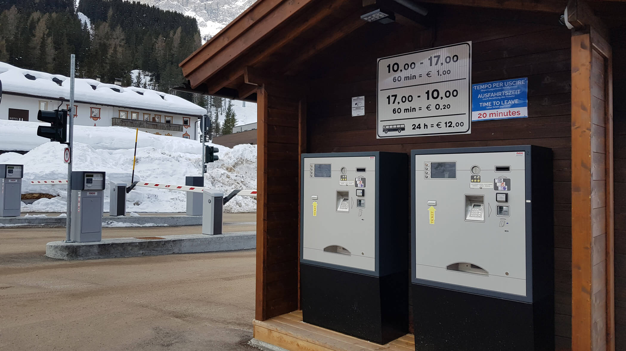 Kassenautomat Skigebiet