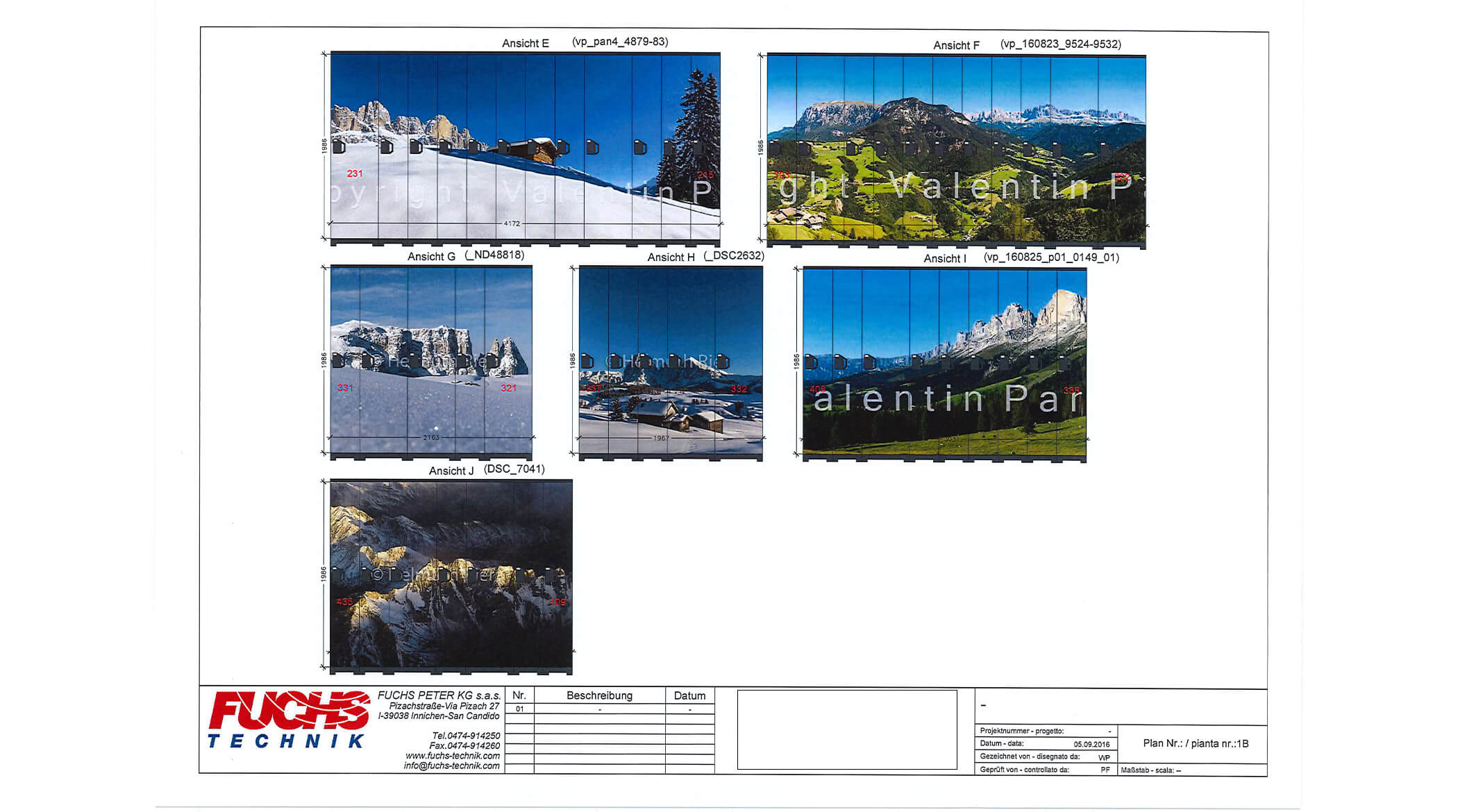 Projecting - Ski lockers - Drawing