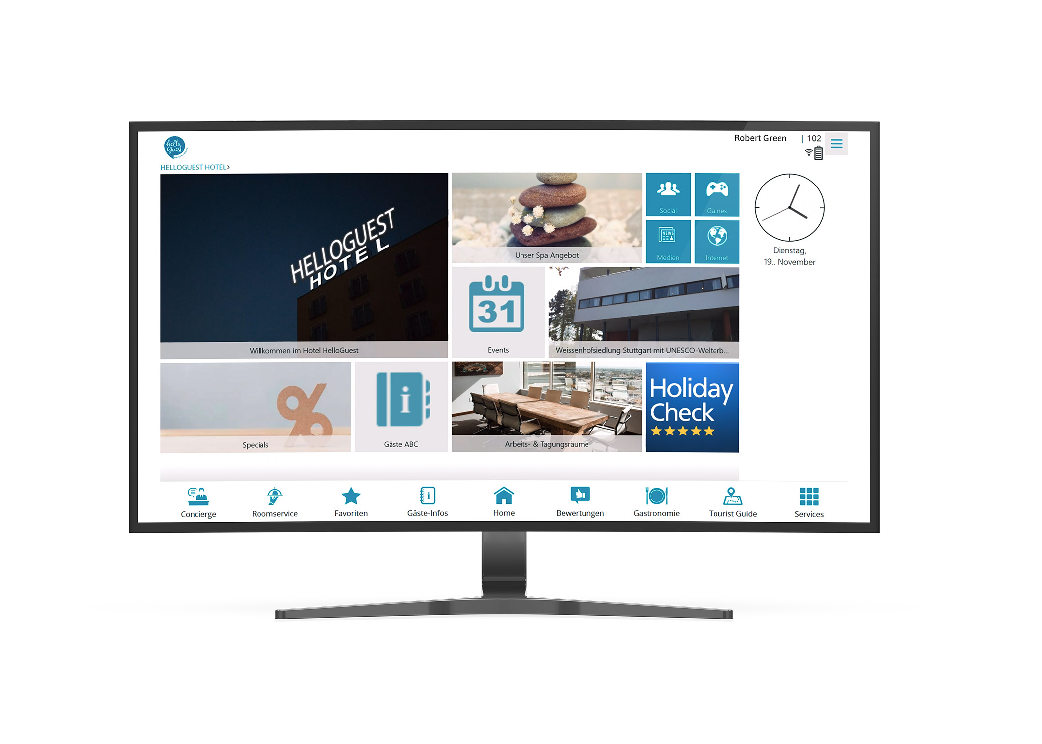 Digital Guest Folder - Dashboard